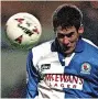  ?? BIG WEMBLEY GOAL Blackburn’s Mike Newell ??