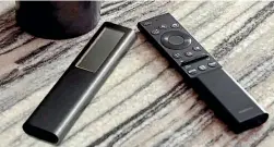  ??  ?? Some Samsung 2021 TVs come with a remote that’s charged by ambient light.