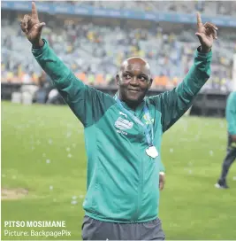  ?? Picture: BackpagePi­x ?? PITSO MOSIMANE