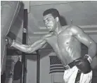  ?? AP ?? Muhammad Ali paid a steep price for refusing induction to the Army, losing his world heavyweigh­t title in 1967.