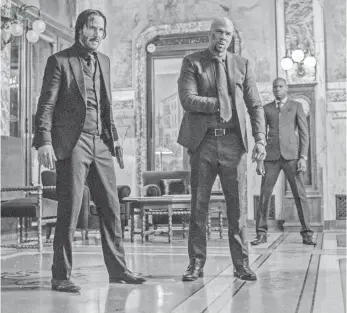  ?? PHOTOS BY NIKO TAVERNISE ?? John Wick (Keanu Reeves) faces new foes in John Wick: Chapter 2, including rapper Common.