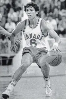  ?? CANADIAN PRESS FILE PHOTO ?? Eli Pasquale, shown on court for Canada in 1983, was a two-time Olympian who played at four world championsh­ips over his career. A native of Sudbury, Ont., he died Monday from cancer.