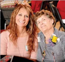  ?? Janelle Jessen/Herald-Leader ?? Eunice Burd (right) and her daughter, Tammy, attended the banquet together. Eunice’s husband, Melvin Burd, was one of the 20 people who died in 2016 who were honored during the banquet.