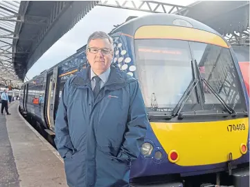  ?? Station. ?? OUTRAGE: David Simpson, ScotRail service delivery director in Aberdeen train