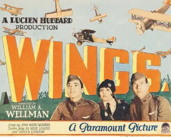  ??  ?? First World War film Wings will be set to music by Rick Friend as part of the Riverdale Silent Classics Series.