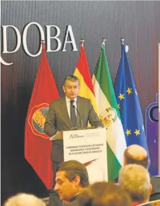  ?? // ABC ?? El consejero de Presidenci­a, Antonio Sanz, en la inauguraci­ón