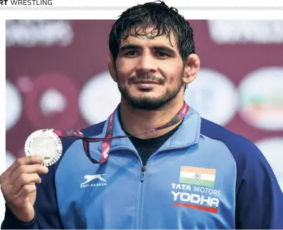  ?? PTI ?? Taking it in his stride: “Our federation has taken the right decision in these times as ours is a contact sport and the virus can spread rapidly. I am sure the federation will take the right decision at the right time,” said Asian championsh­ip silver medallist Jitender Kumar, who is currently staying with threetime World championsh­ips medallist Bajrang Punia to focus on his training.