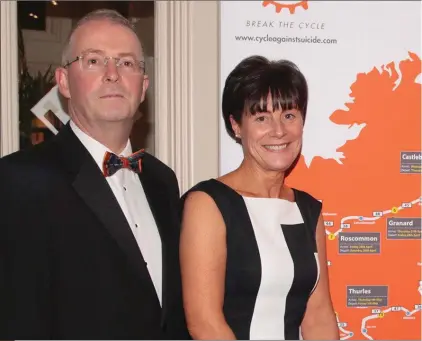  ??  ?? Cycle Against Suicide CEO Paul McBride with his wife Eileen McBride and Joe and Catriona Dixon.