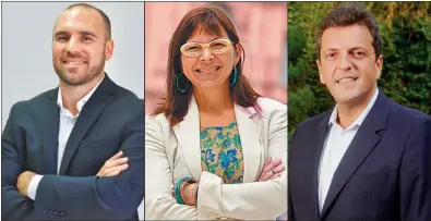  ?? CEDOC PERFIL NA CEDOC PERFIL ?? TRES A QUERERSE: Martín Guzmán, Silvina Batakis y Sergio Massa, continuida­d en la economía.