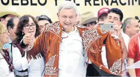  ??  ?? Andrés Manuel López Obrador, presidente de Morena, anunció que el plan del partido de 2018 a 2024 será dado a conocer hoy en la Ciudad de México.