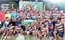  ??  ?? The Peterites regained their customary winning ways with the Milo Presidents Trophy Knockout title - Pix by Amila Gamage