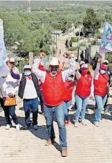  ?? CORTESÍA CANDIDATO ?? Habitantes de Vicente Guerrero apoyaron al candidato|