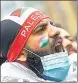  ?? REUTERS ?? A man at a demonstrat­ion in Frankfurt, Germany.