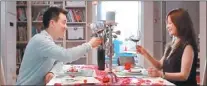  ??  ?? 趙薇(右)和佟大為慶祝「浪漫結婚紀念」，不料卻吵架收場。 （取材自人民網）