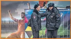  ??  ?? Habrá gran despliegue de policía rusa de cara al Mundial