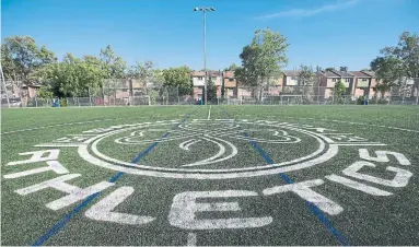  ?? RICK MADONIK/TORONTO STAR ?? St. Patrick's Catholic Secondary School is causing issues for residents who live south of the property who say it’s too loud.