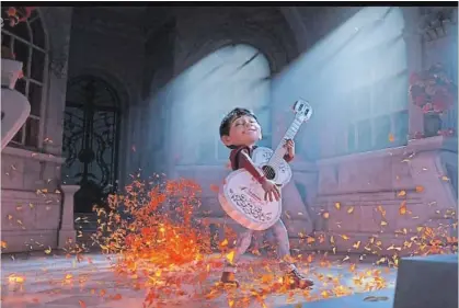  ?? PIXAR ?? The animated film Coco is a story about family, produced by Pixar.