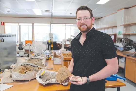  ??  ?? JCU Geoscience PHD candidate Elliot Foley.