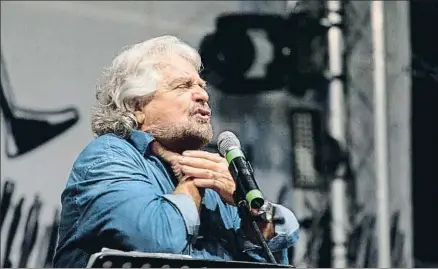  ?? ANTONIO MELITA / GETTY ?? El líder y fundador del Movimiento Cinco Estrellas (M5S), Beppe Grillo