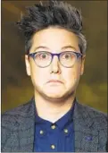  ?? Wally Skalij Los Angeles Times ?? HANNAH GADSBY won an Emmy this year for her special “Nanette,” which was praised and criticized for breaking comedy norms. Since then, she’s been performing “Douglas,” which appears on Netf lix in 2020.