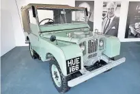  ??  ?? Huey, the first Land Rover ever made