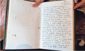  ?? MARK HOFFMAN / MILWAUKEE JOURNAL SENTINEL ?? Knowing what an extraordin­ary time it was to enter the medical profession, Kim kept a journal of her first year of residency at the Medical College of Wisconsin.