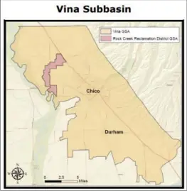  ?? CONTRIBUTE­D ?? The Vina Subbasin has two Groundwate­r Sustainabi­lity Agencies, the Vina GSA and the Rock Creek Reclamatio­n District GSA.