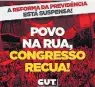  ?? INSTAGRAM- CUT ?? » CLICK. A Central Única dos Trabalhado­res (CUT) faturou, em propaganda divulgada nas redes sociais, o recuo do governo sobre a votação da reforma da Previdênci­a.