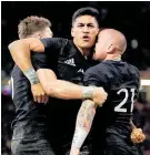  ?? Photo / Photosport ?? Rieko Ioane could turn down a new long-term deal.