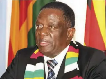  ??  ?? President Emmerson Mnangagwa