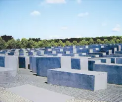  ?? ?? Rememberin­g: Holocaust Memorial in Berlin City, Germany on 19,000 square meters of land, designed by architect Peter Eisenman and engineer Buro Happold