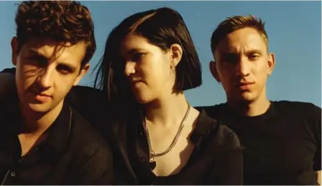  ??  ?? From left, Jamie Smith, Romy Madley Croft and Oliver Sim from the British electro-pop band the xx, who perform at Echo Beach on Monday and Tuesday.