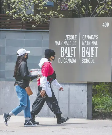  ?? PETER J THOMPSON / NATIONAL POST ?? The National Ballet School is far from the only performing arts institutio­n
that is being excluded from the federal government’s wage subsidy.