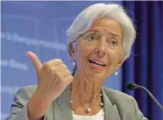 ?? |GETTY IMAGES ?? El organismo a cargo de Christine Lagarde ve un buen desempeño de la economía mexicana.