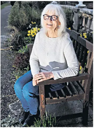  ??  ?? Jo Cameron, 71, was born with a genetic mutation that causes her to feel no anxiety or pain – and to remain eternally optimistic