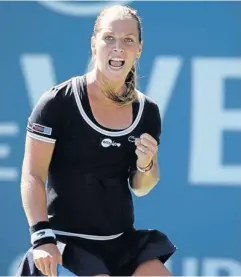  ?? AFP ?? Dominika Cibulkova during her victory against Agnieszka Radwanska in Stanford final.