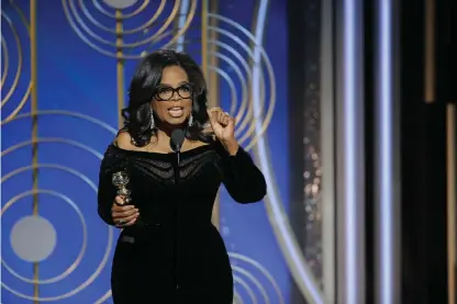  ?? Bild: PAUL DRINKWATER ?? HEDERSPRIS. Oprah Winfrey tog emot hederspris­et Cecil B Demille Award.