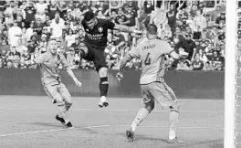  ?? ALEX MENENDEZ/GETTY ?? Orlando City forward Dom Dwyer, center, will miss the Lions' season opener due to an injury.