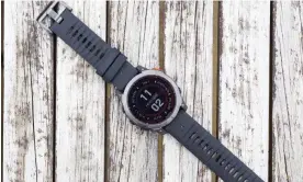  ?? ?? The Fenix 7 Pro is the watch to trek into the middle of nowhere with or track your personal bests in tons of sports. Photograph: Samuel Gibbs/The Guardian