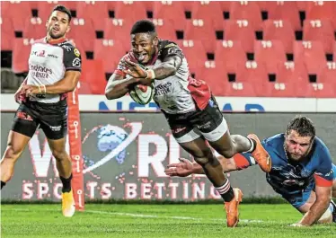  ?? Picture: SYDNEY SEHIBEDI/GALLO IMAGES ?? READY FOR ANYTHING: Wandisile Simelane is one of the rising stars in the Lions team looking to make his mark in the United Rugby Championsh­ip. The Lions start their campaign against Zebre in Italy today