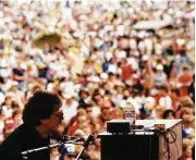  ??  ?? Musician Terry Allen on stage in the 1970s.