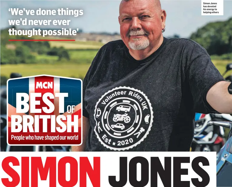  ??  ?? Simon Jones has devoted his energy to helping others