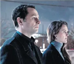  ?? FX VIA THE ASSOCIATED PRESS ?? Emmy contenders Matthew Rhys and Keri Russell in a scene from the espionage series The Americans.