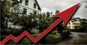  ?? FOTO: MITT I ?? KRAFTIG ÖKNING. Villaprise­rna har stuckit iväg rejält i Sollentuna.