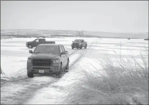  ?? NDGF photo ?? The influence ice fishing has on the annual fishing effort in North Dakota varies greatly.