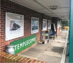  ?? DANIEL PUDDICOMBE. ?? Templecomb­e’s former waiting room has been sensitivel­y restored and repainted in traditiona­l Southern Railway green paintwork.