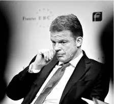  ?? REUTERS ?? Christian Sewing took over as Deutsche Bank’s CEO in April with a mandate to accelerate cost cuts, but he has recently emphasised efforts to invest again in growth after years of falling revenue