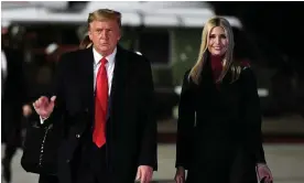  ?? Donald Trump and Ivanka Trump in January 2021. Photograph: Mandel Ngan/AFP/Getty Images ??