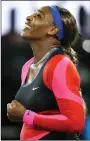  ??  ?? Serena Williams Williams saw off Simona Halep