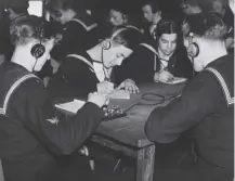  ??  ?? 0 Naval cadets learn Morse code in 1942; UK began using it to communicat­e with French Resistance on March 22